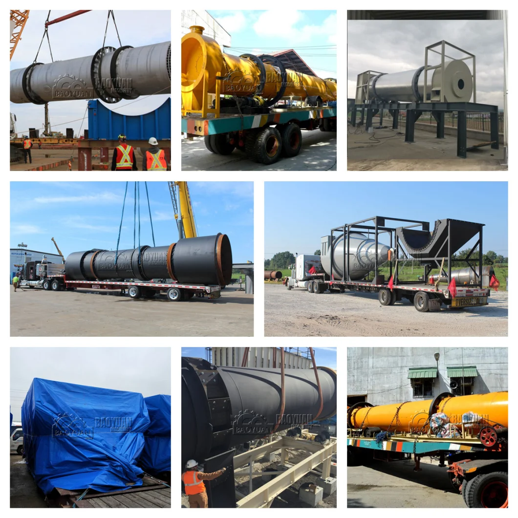 0.5-40t/H Capacity New Design Rotary Drum Dryer