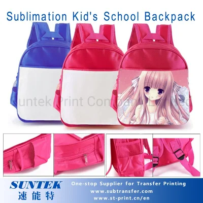 Sublimationsdruck, leerer Kinder-Schulranzen-Rucksack